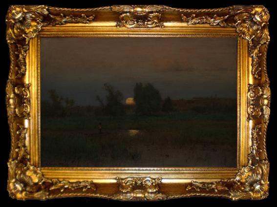 framed  George Inness Moonrise, ta009-2